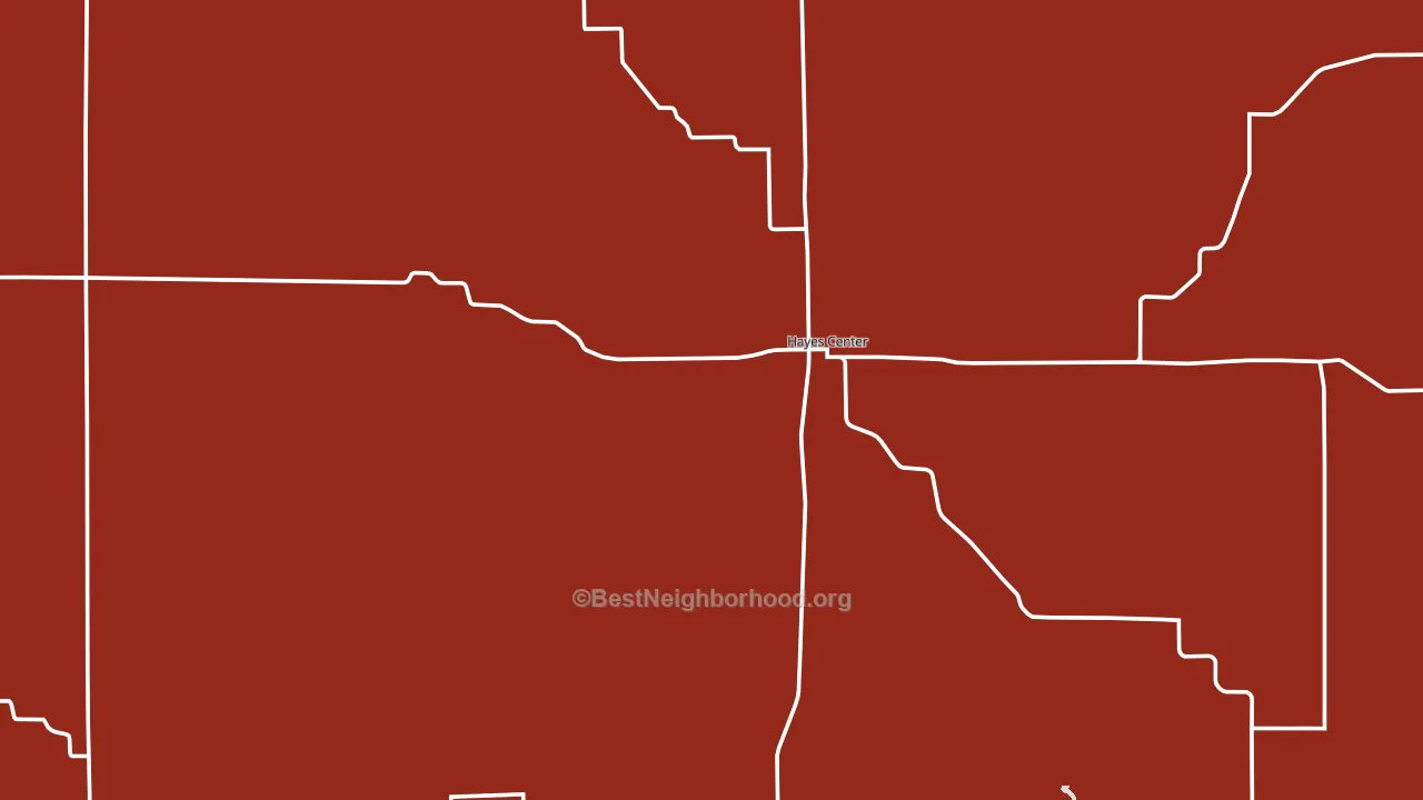 Hayes County, NE block-group political-lean map
