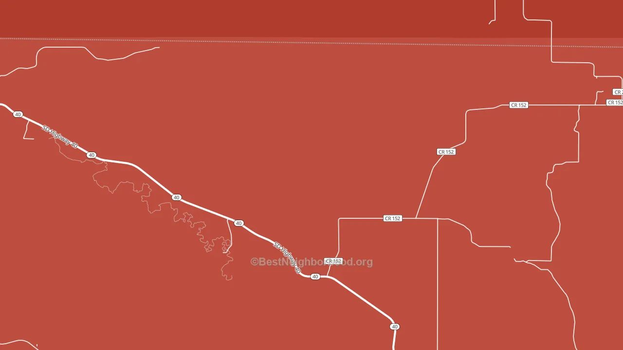 Hayward, SD block-group political-lean map