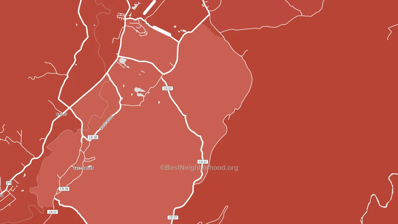 Hazelwood, WV block-group political-lean map