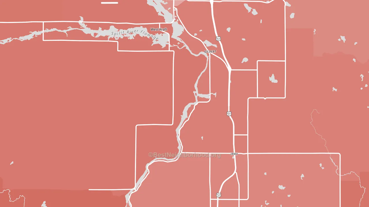 Heafford Junction, WI block-group political-lean map