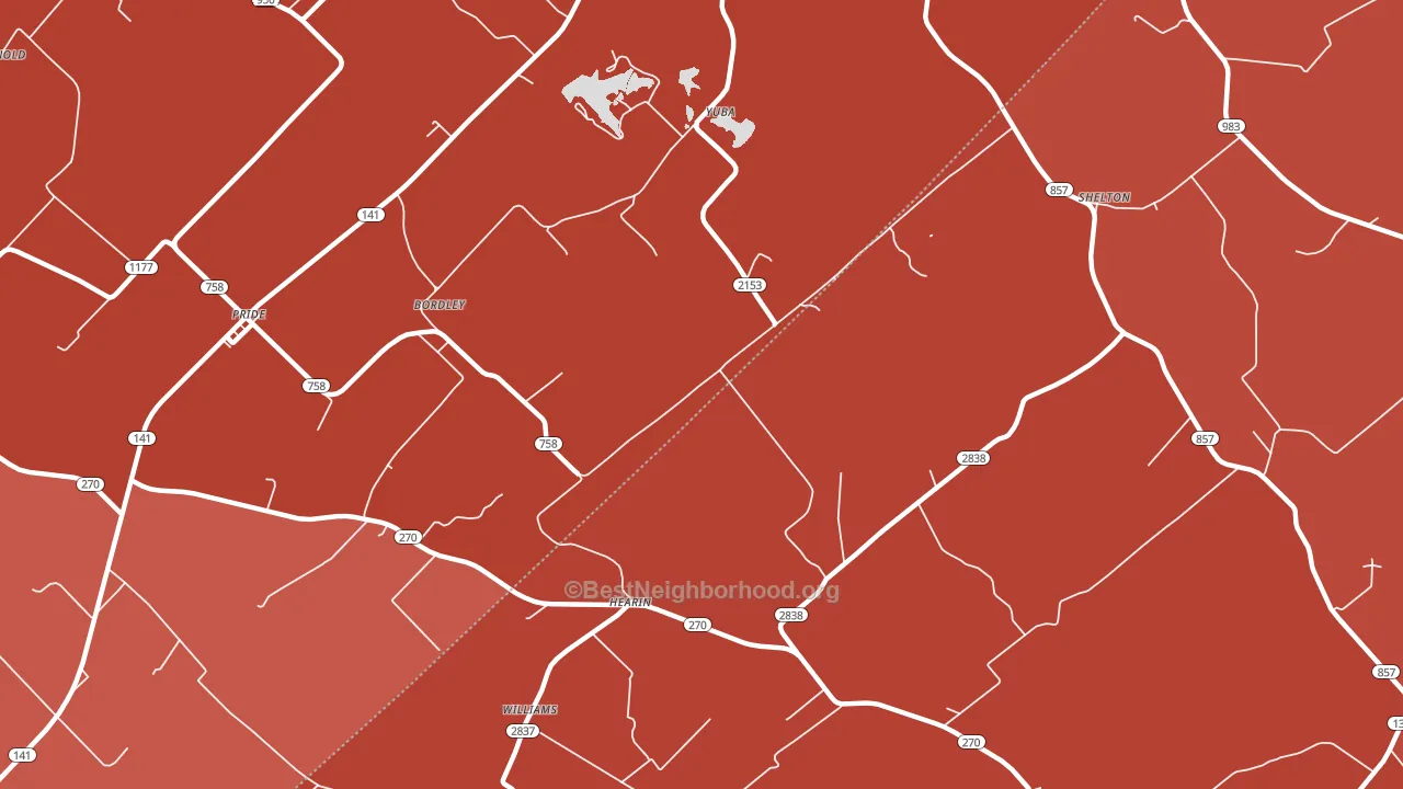 Hearin, KY block-group political-lean map