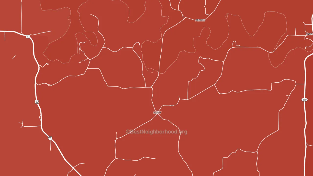 Heart, AR block-group political-lean map