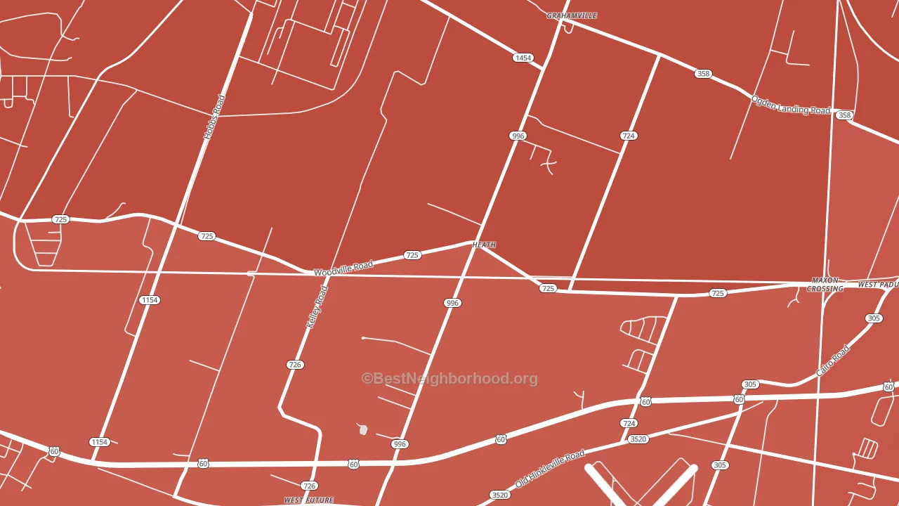 Heath, KY block-group political-lean map