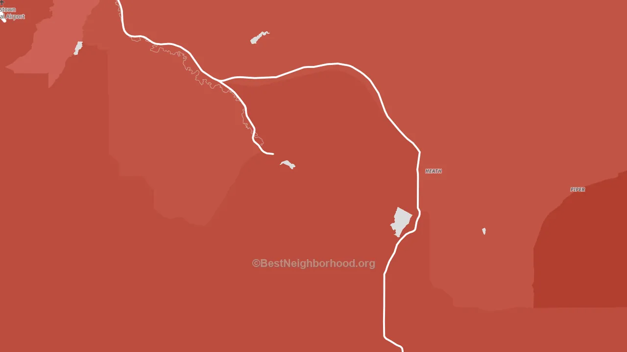 Heath, MT block-group political-lean map