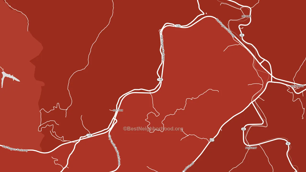 Hector, KY block-group political-lean map