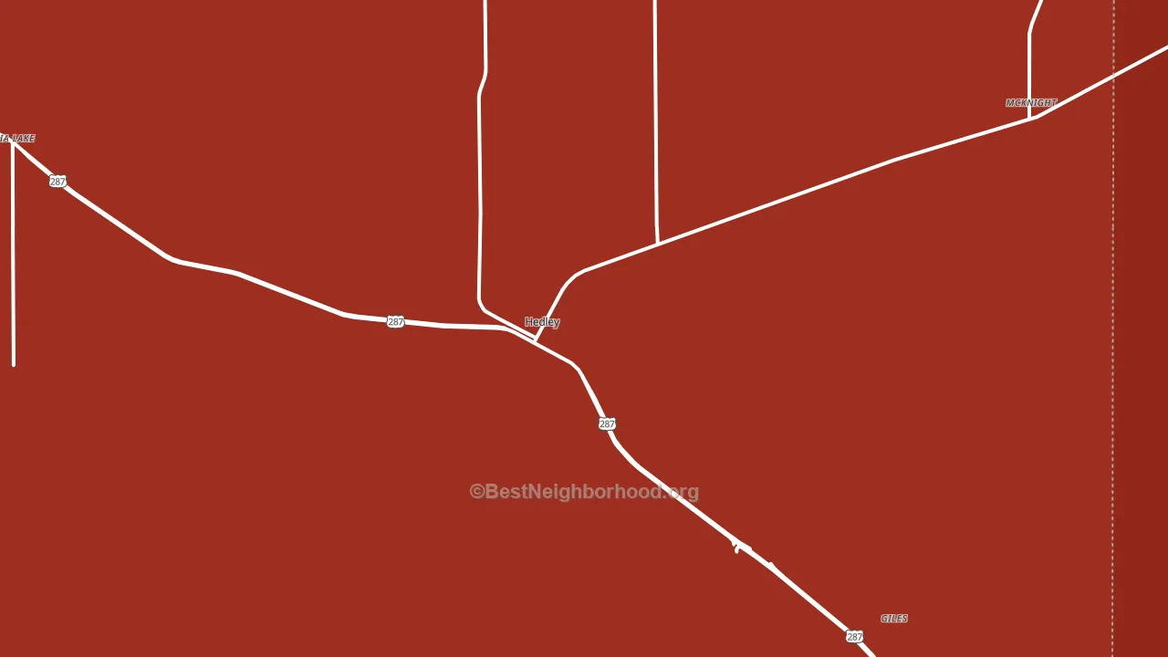Hedley, TX block-group political-lean map