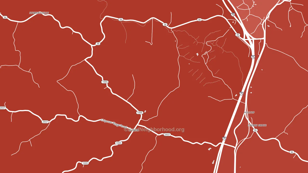 Heekin, KY block-group political-lean map