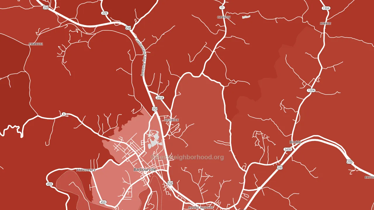 Heidrick, KY block-group political-lean map