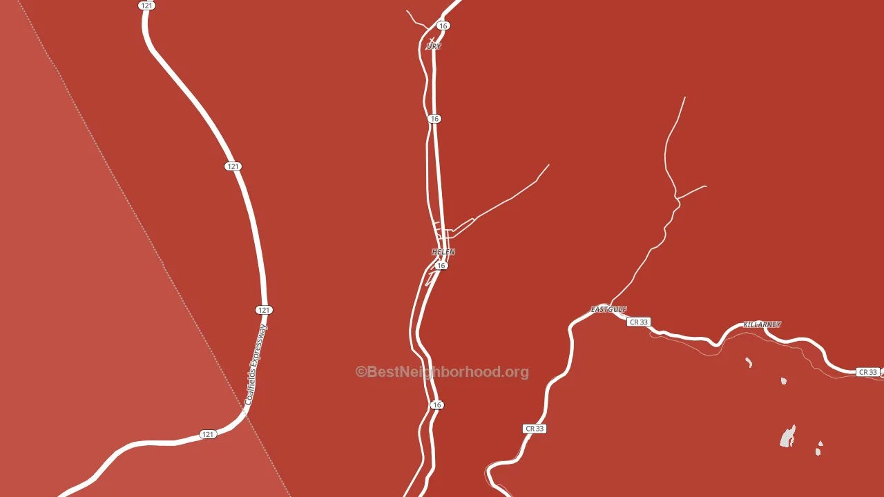 Helen, WV block-group political-lean map