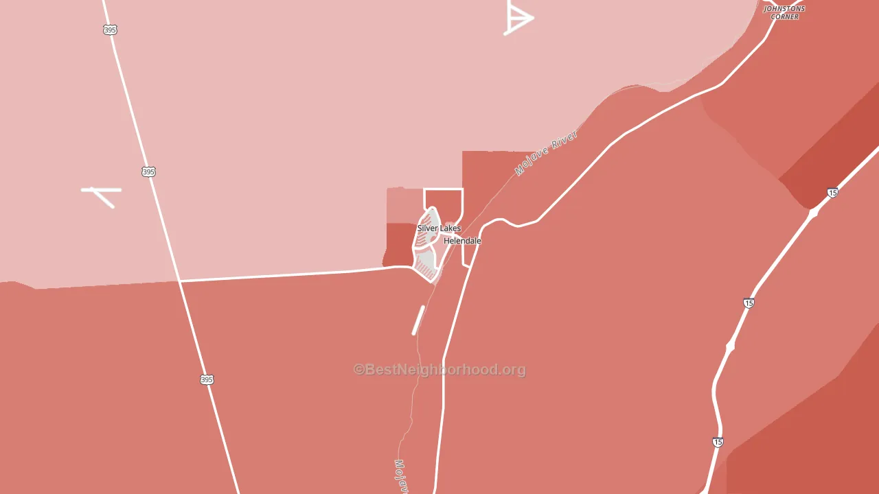 Helendale, CA block-group political-lean map