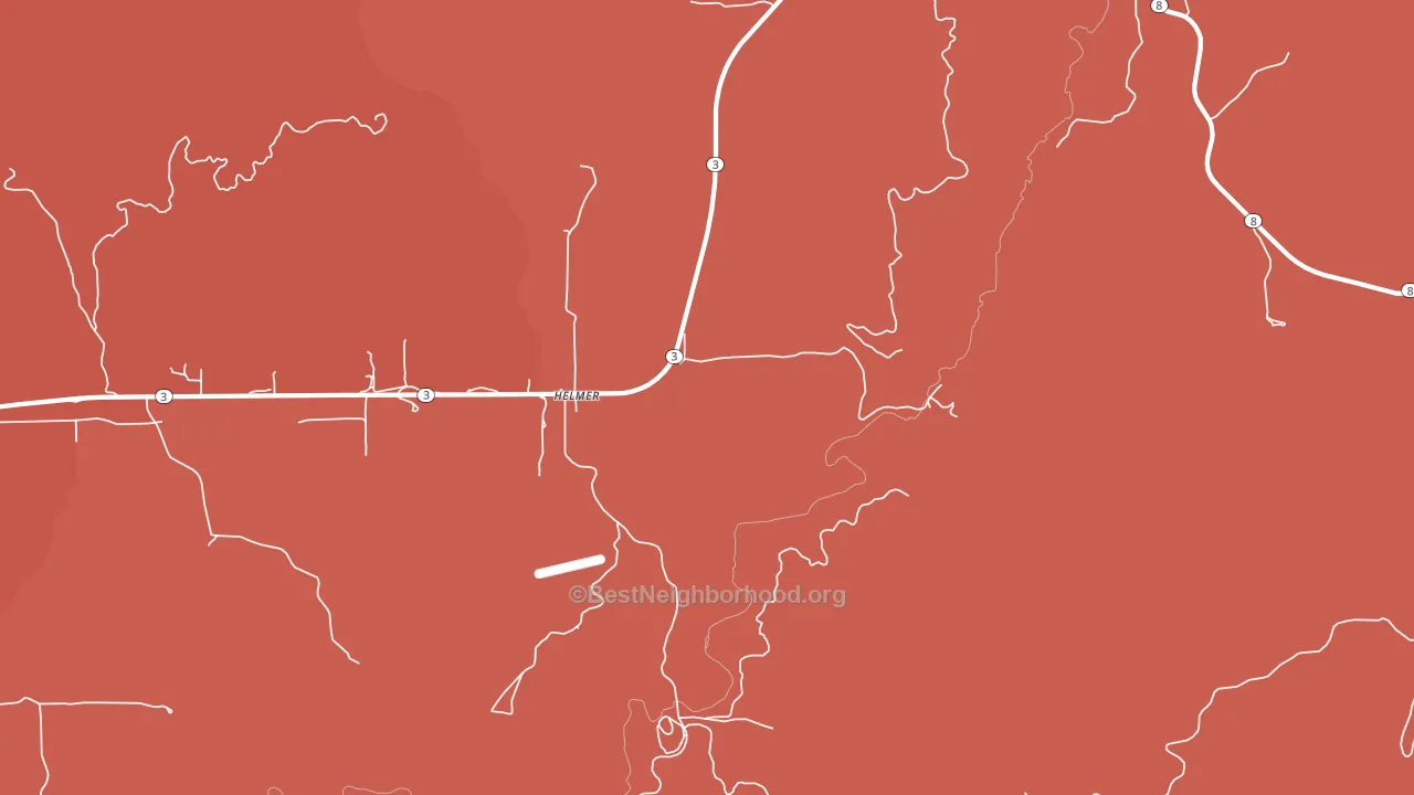 Helmer, ID block-group political-lean map