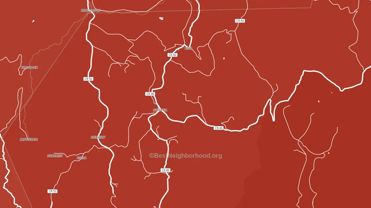 Helvetia, WV block-group political-lean map