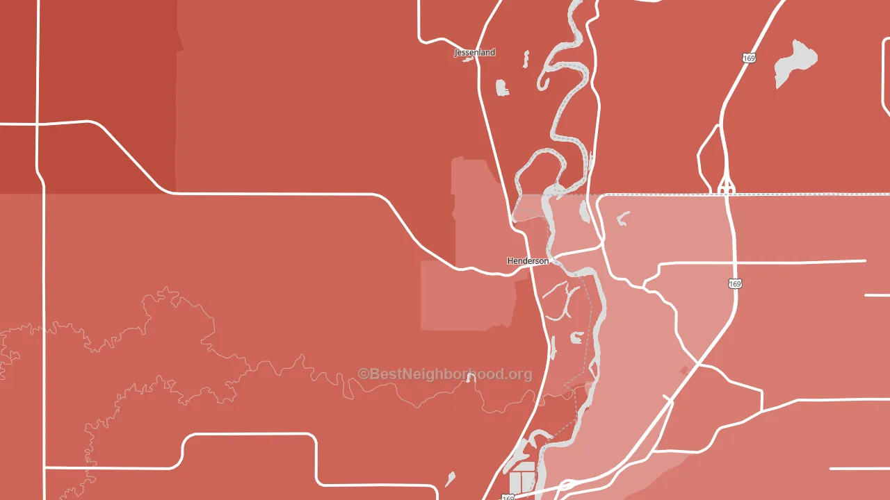 Henderson, MN block-group political-lean map