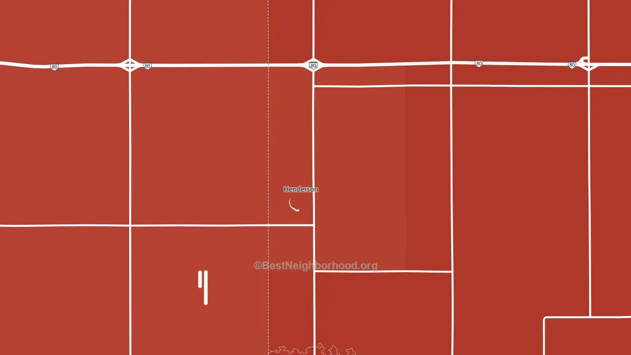 Henderson, NE block-group political-lean map