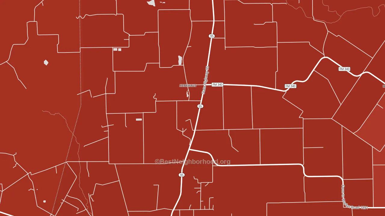 Henkhaus, TX block-group political-lean map