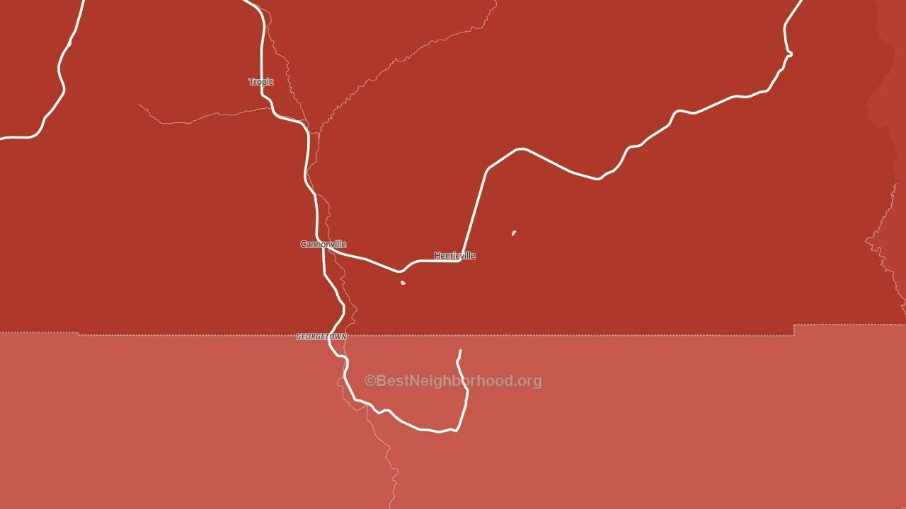 Henrieville, UT block-group political-lean map