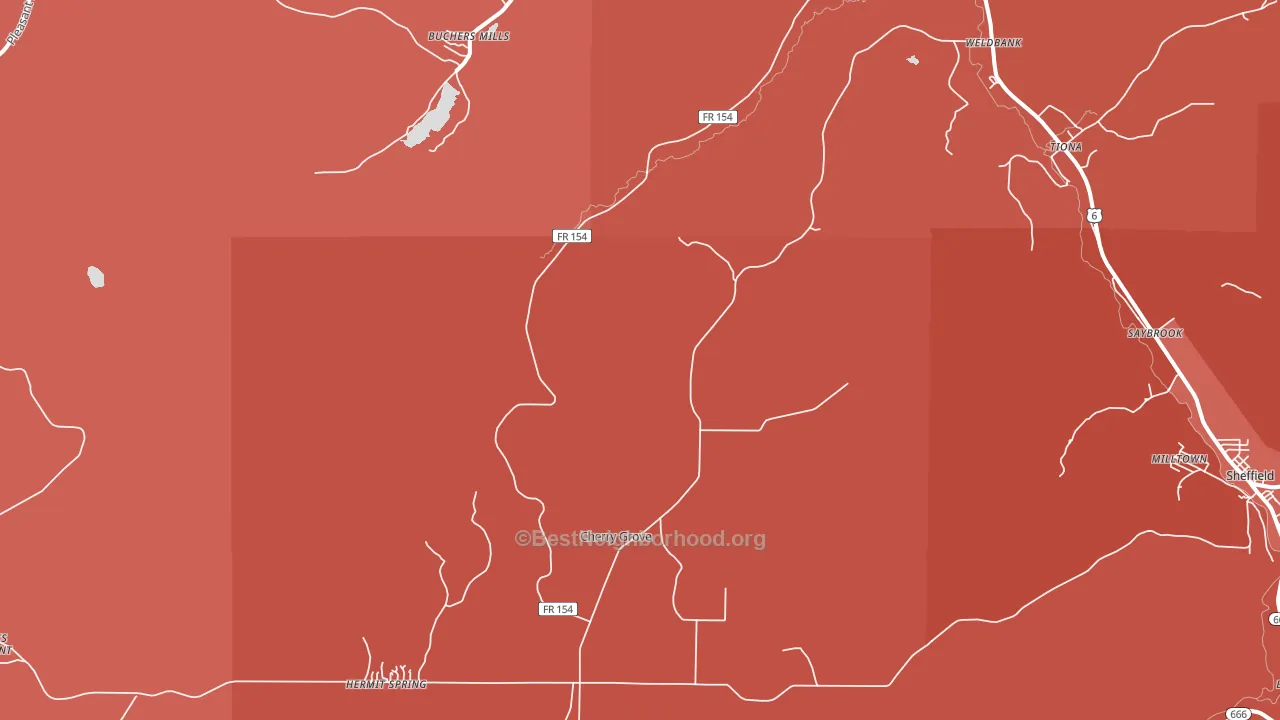 Henrys Mill, PA block-group political-lean map