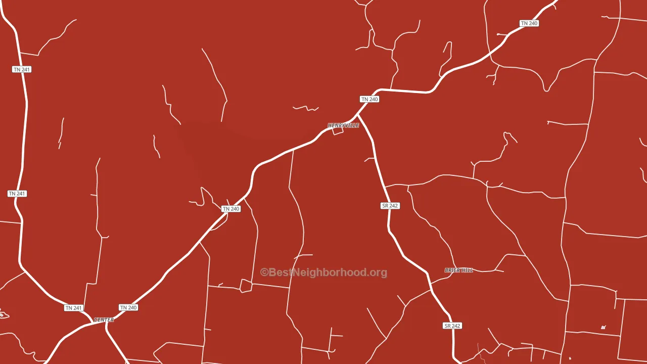Henryville, TN block-group political-lean map