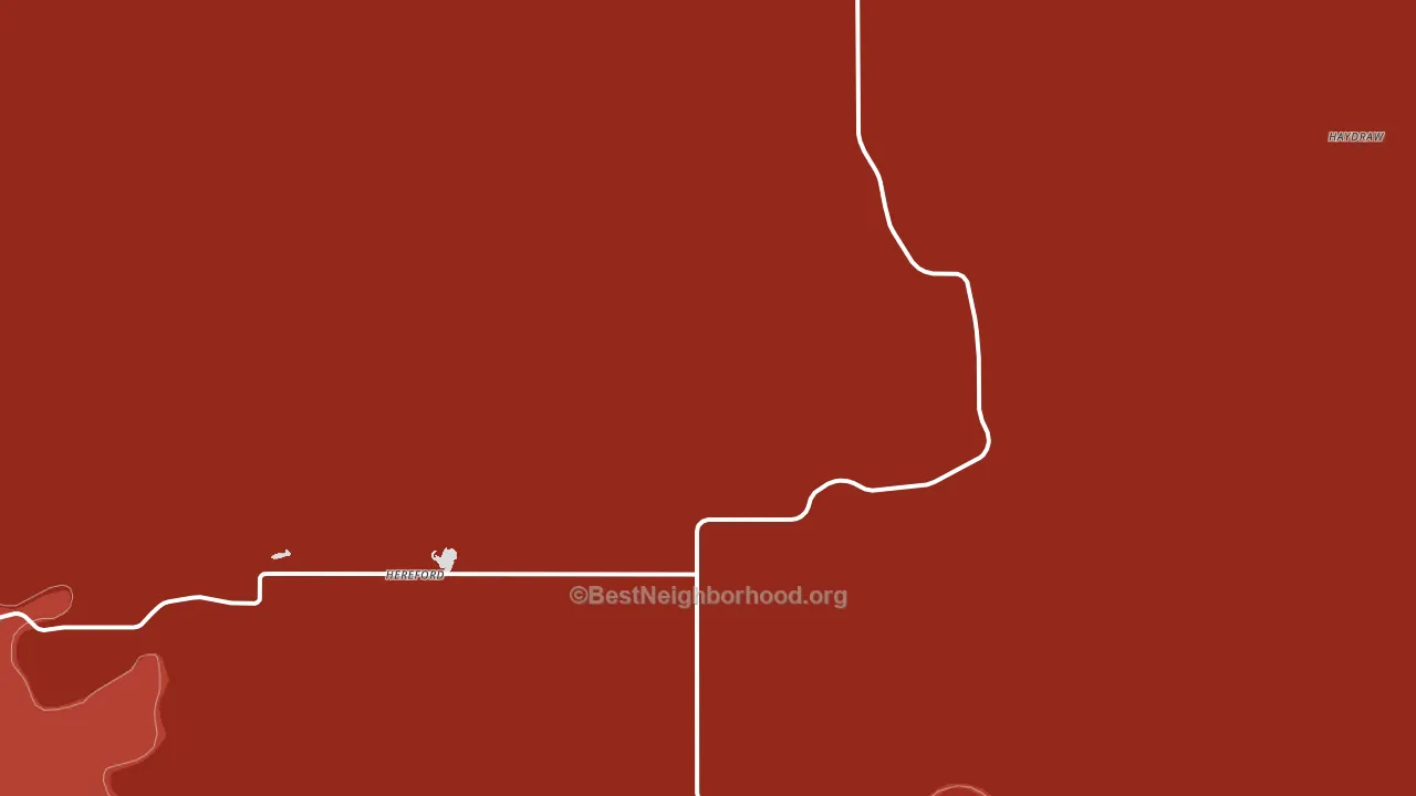 Hereford, SD block-group political-lean map