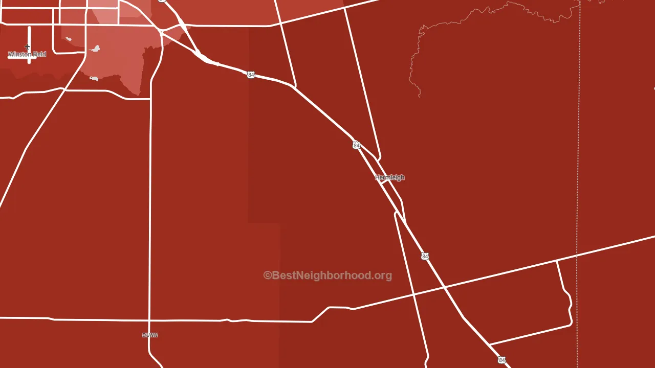 Hermleigh, TX block-group political-lean map