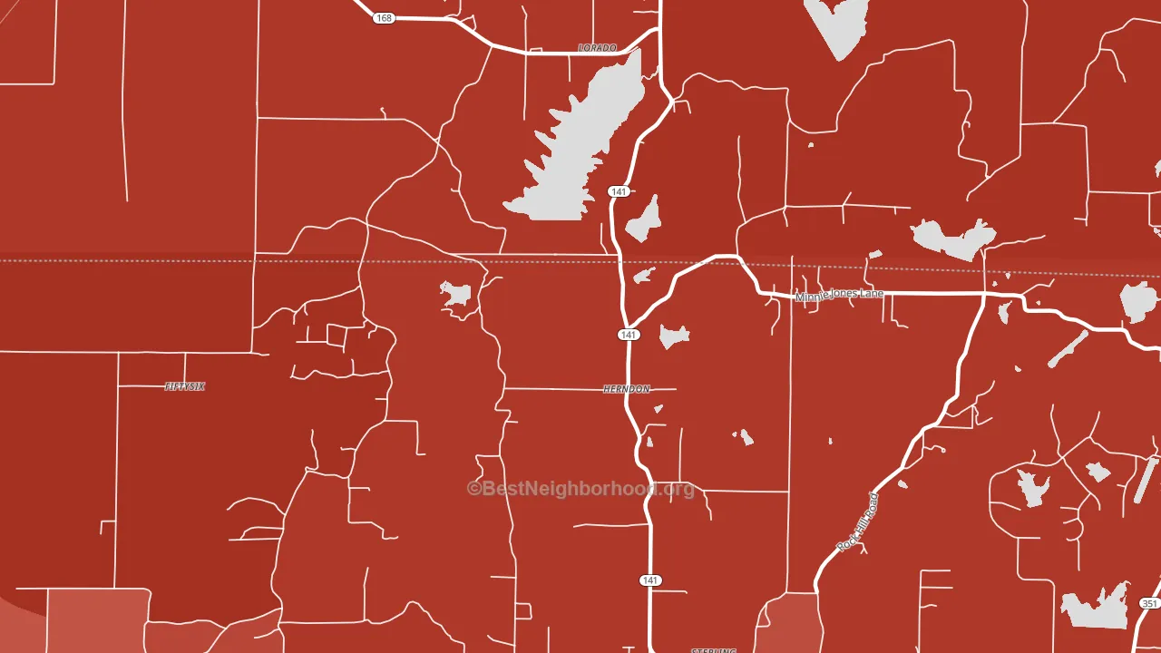 Herndon, AR block-group political-lean map