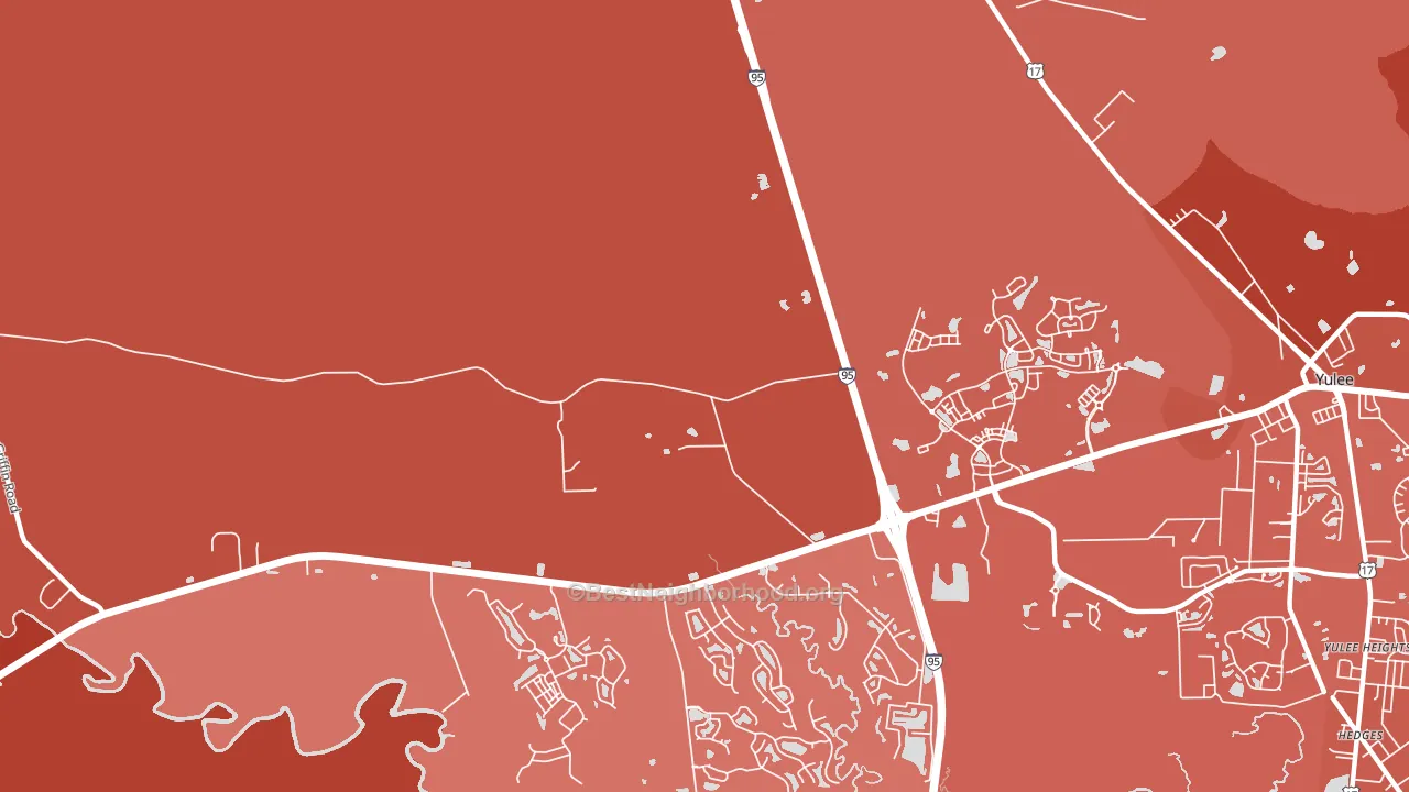 Hero, FL block-group political-lean map