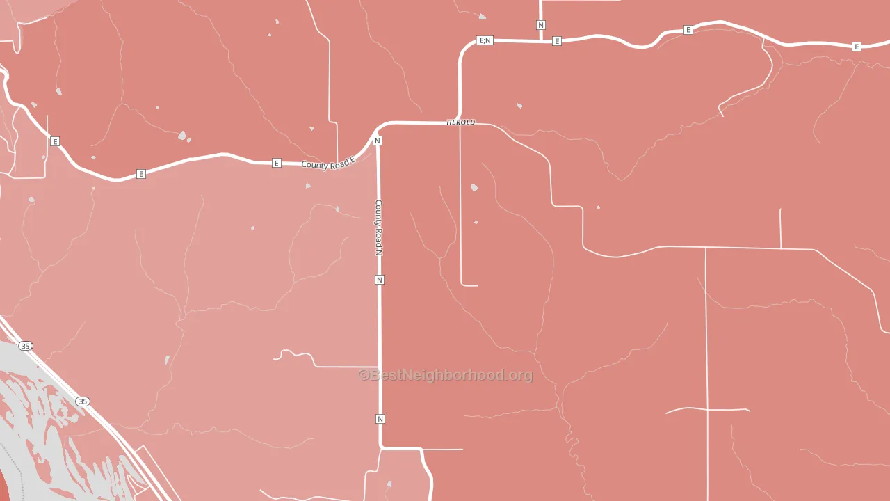 Herold, WI block-group political-lean map