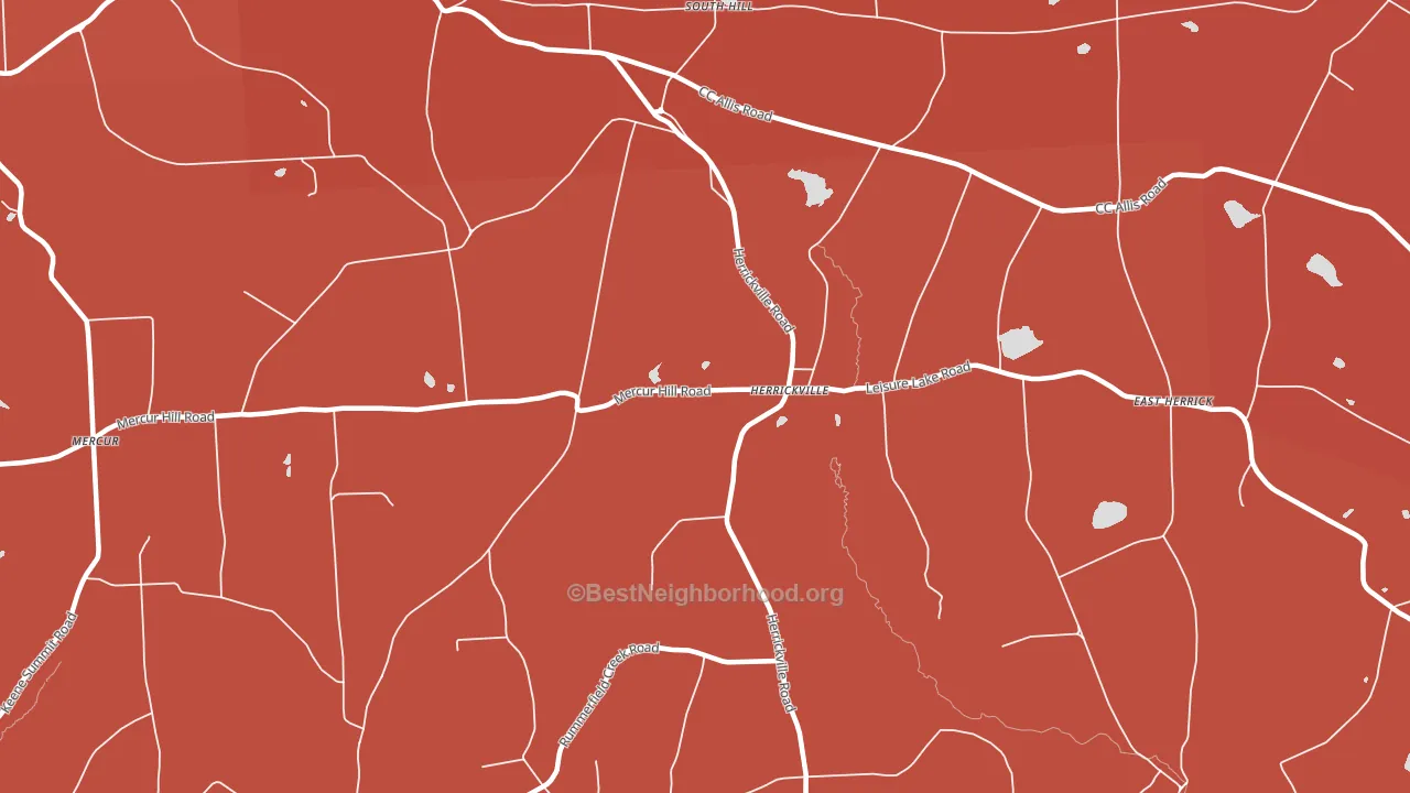 Herrickville, PA block-group political-lean map
