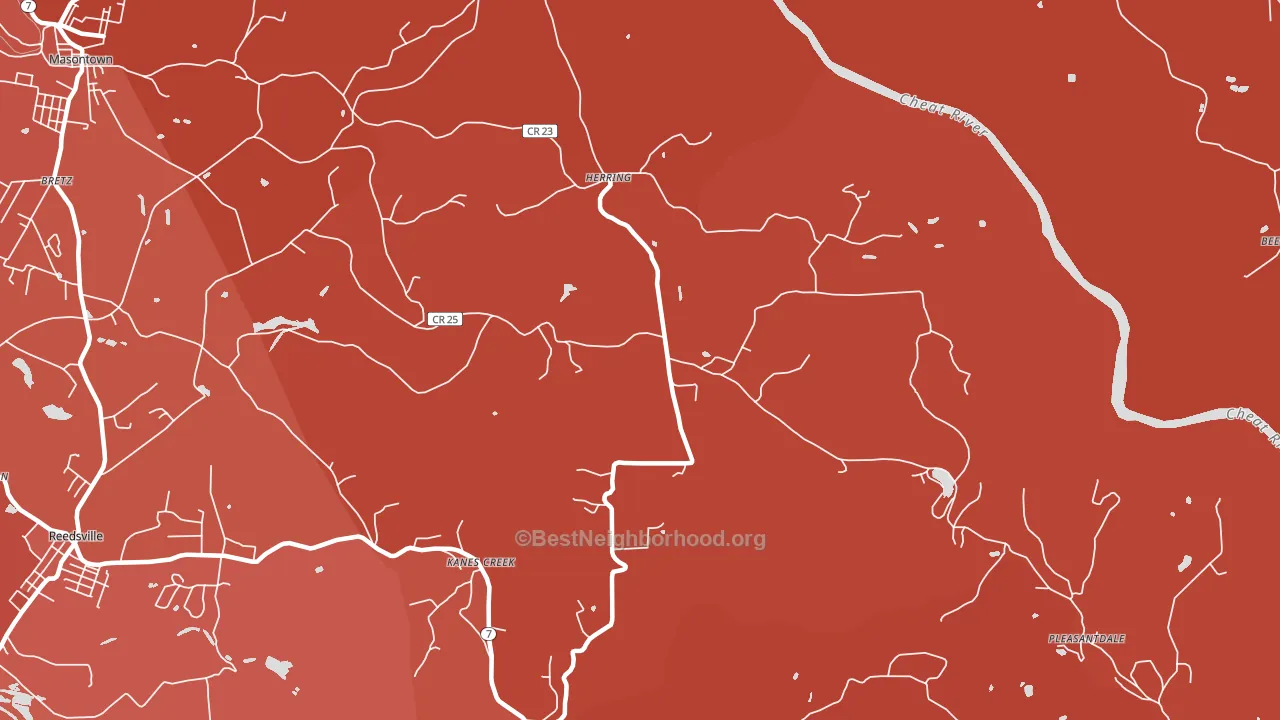 Herring, WV block-group political-lean map