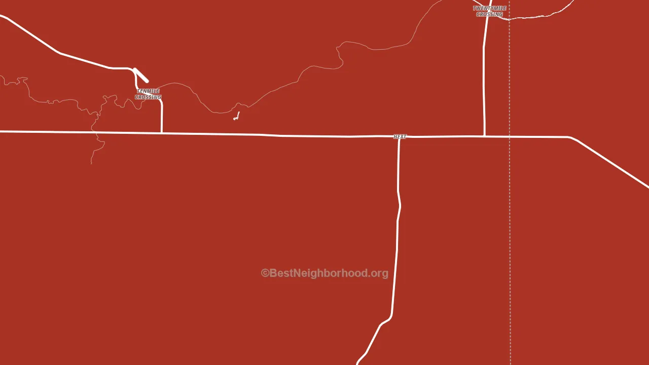 Hext, TX block-group political-lean map