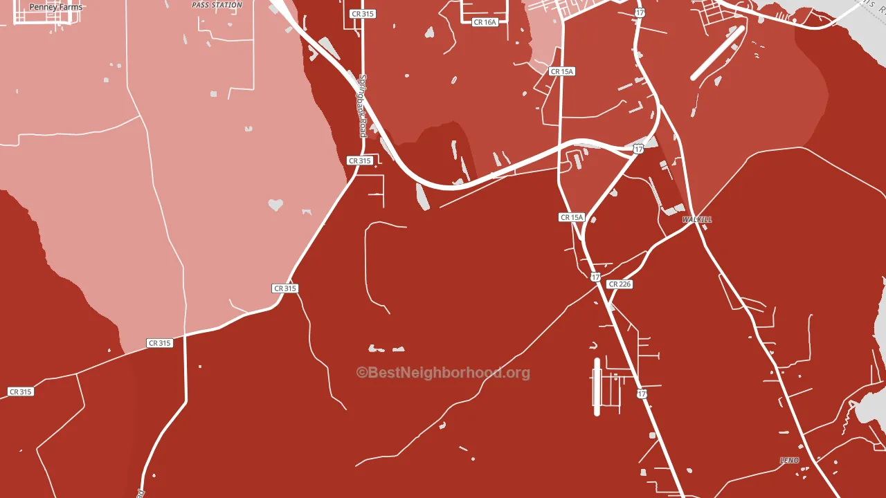 Hibernia, FL block-group political-lean map