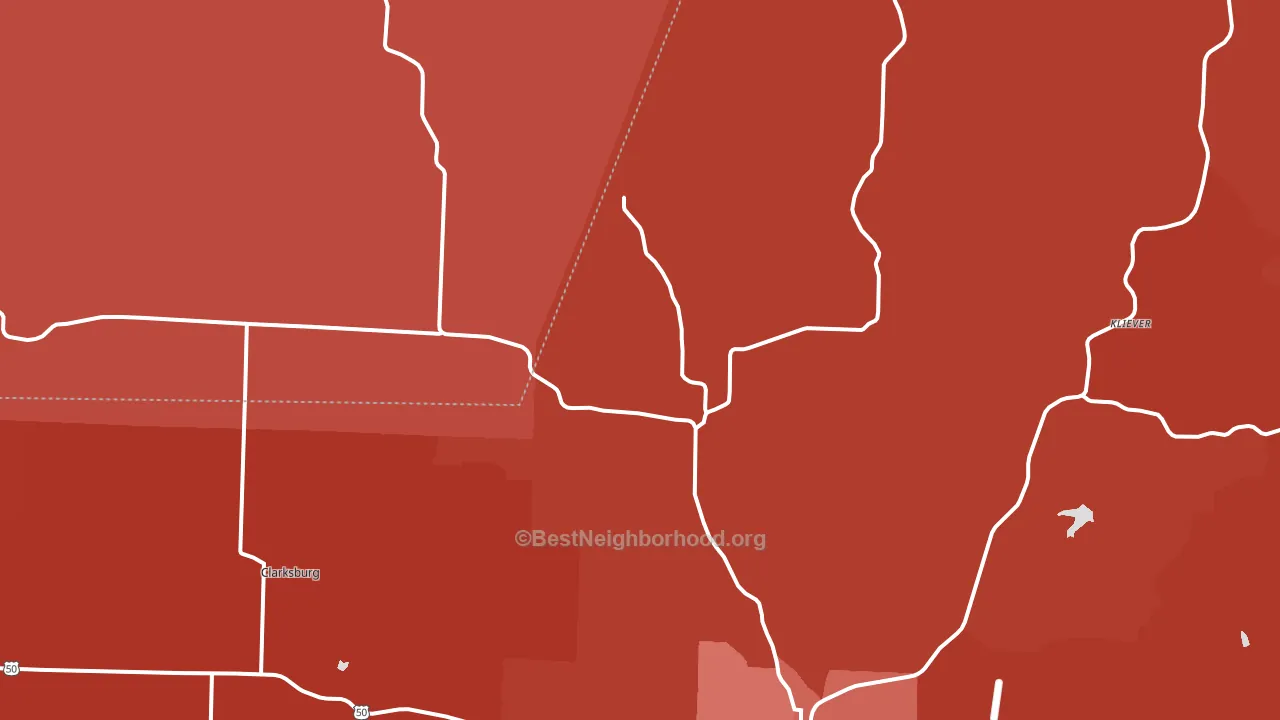 High Point, MO block-group political-lean map