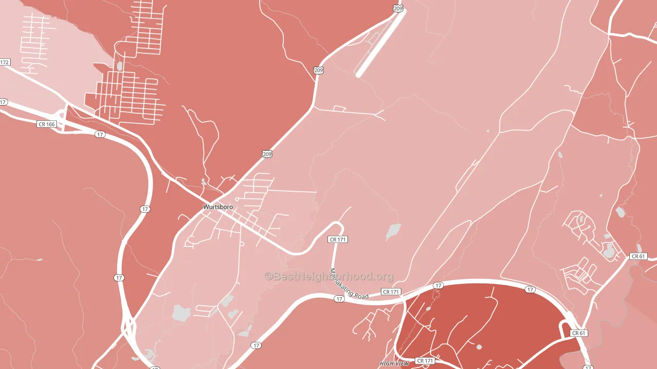 High View, NY block-group political-lean map