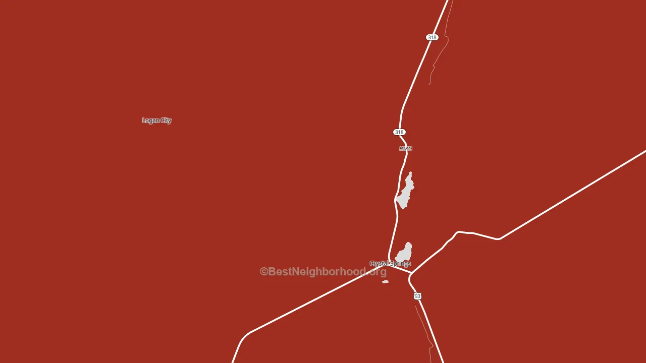 Hiko, NV block-group political-lean map
