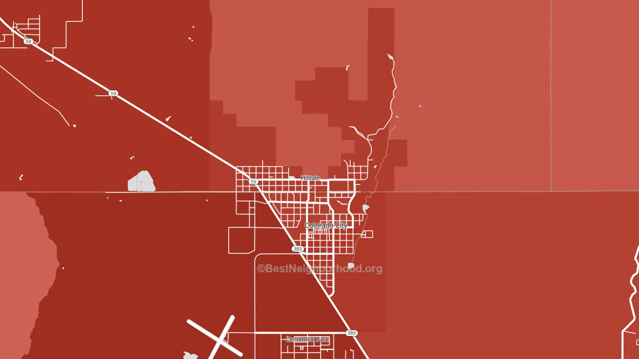 Hildale, UT block-group political-lean map