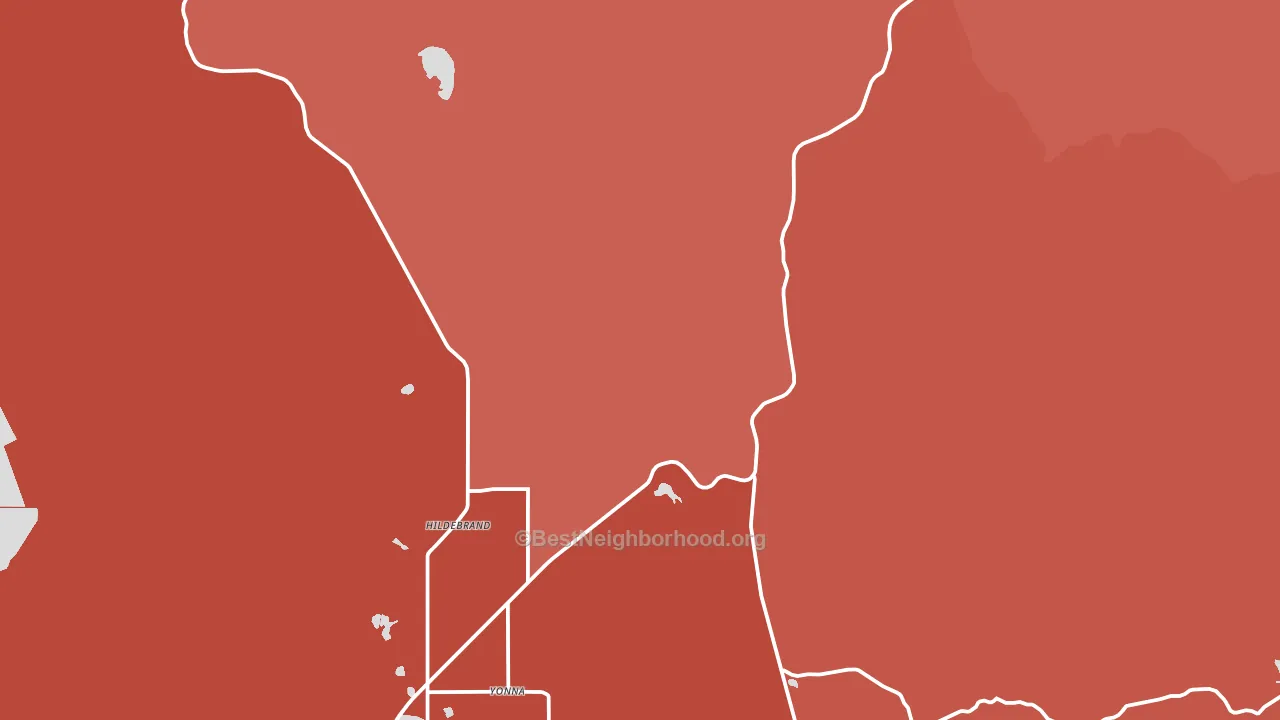 Hildebrand, OR block-group political-lean map