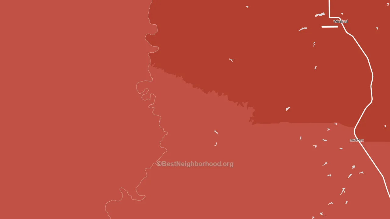Hilger, MT block-group political-lean map