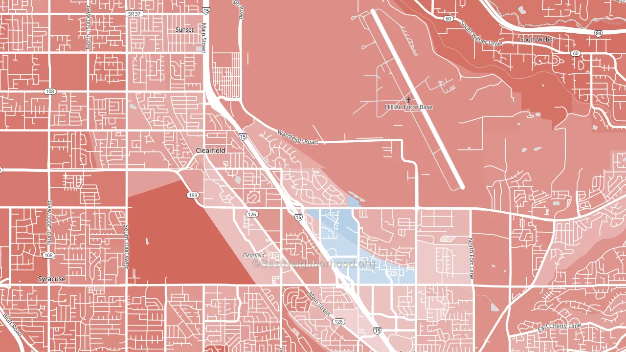 Hill Afb, UT block-group political-lean map