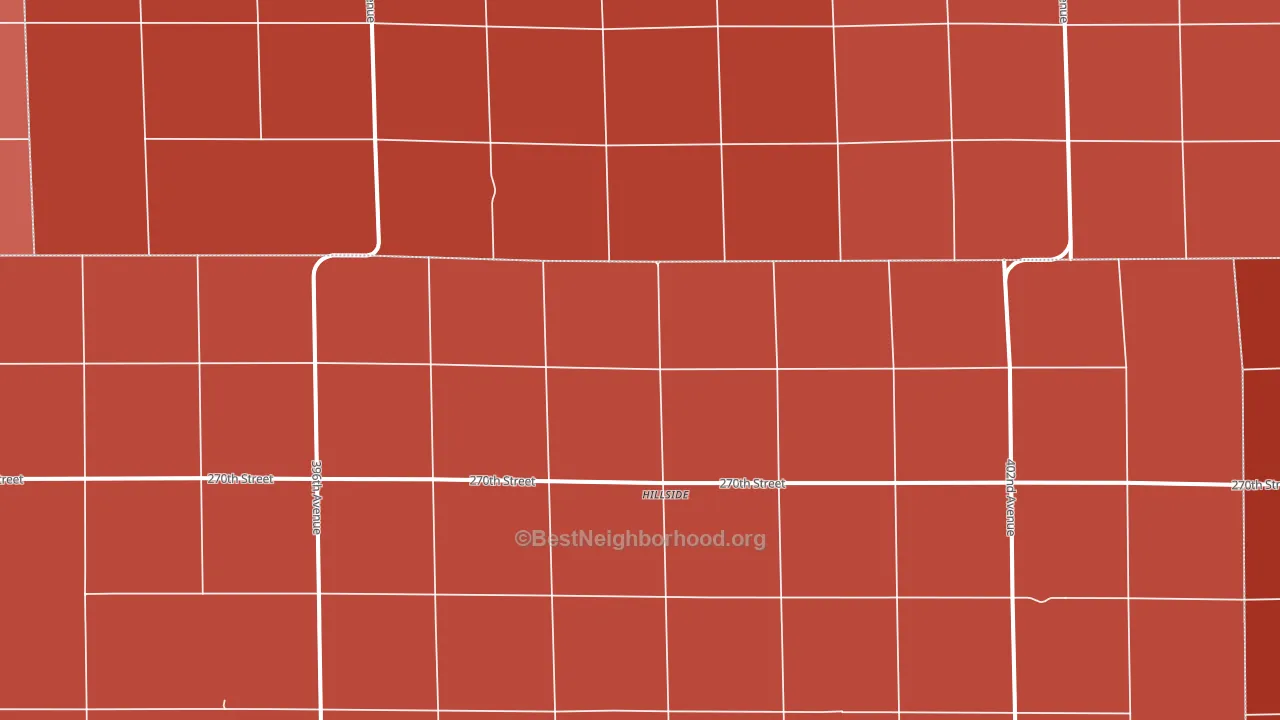 Hillside, SD block-group political-lean map