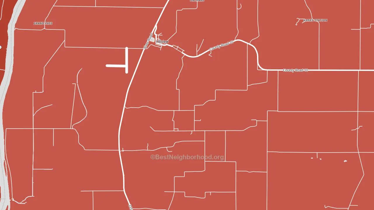 Hillview, IL block-group political-lean map