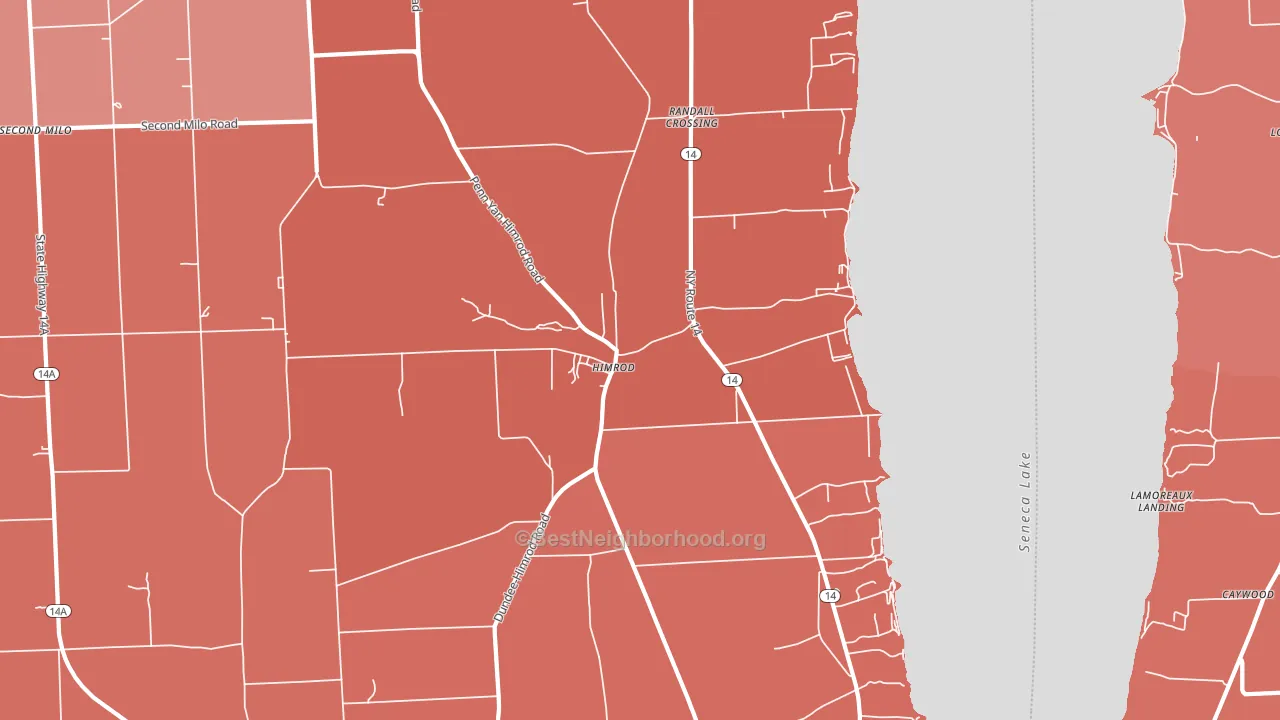 Himrod, NY block-group political-lean map