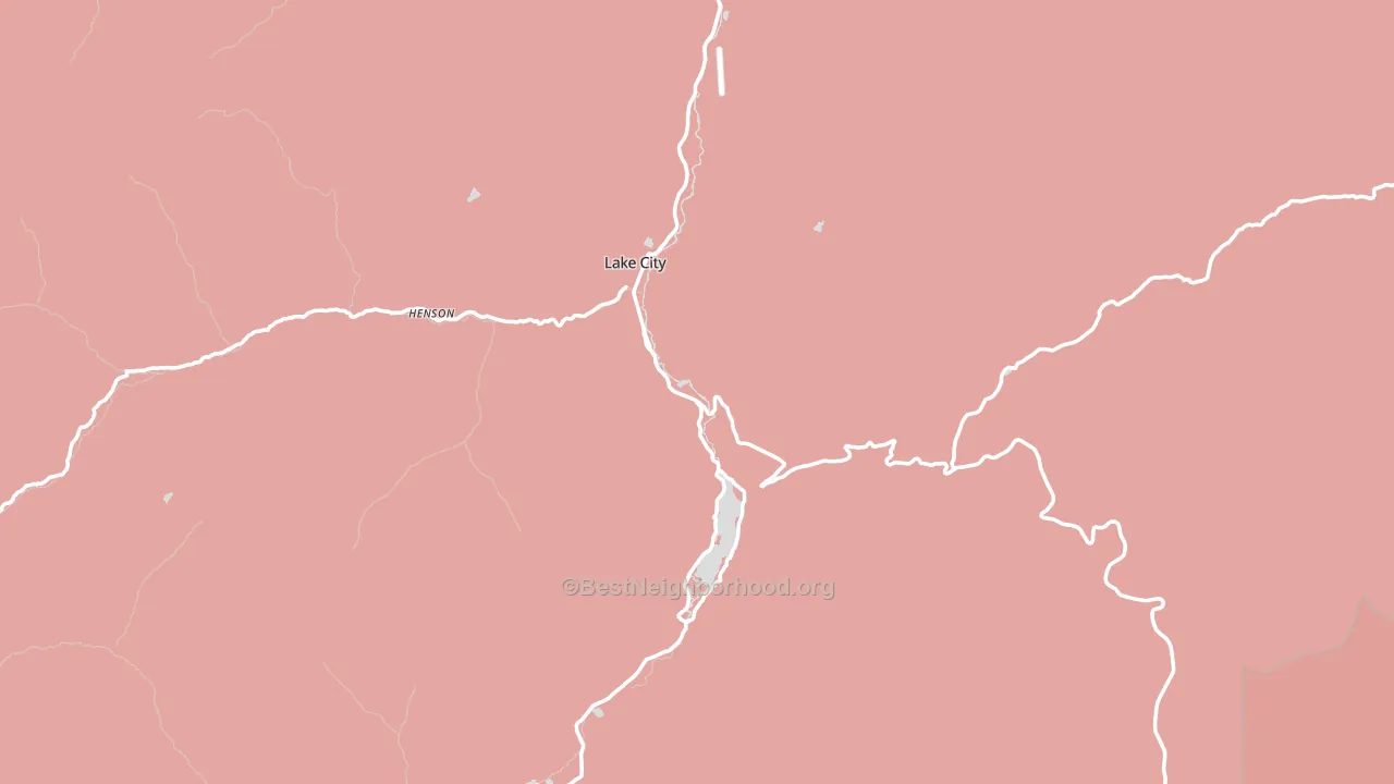 Hinsdale County, CO block-group political-lean map
