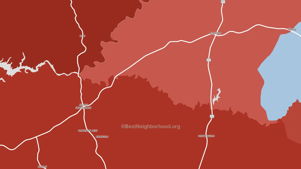 Hissop, AL block-group political-lean map