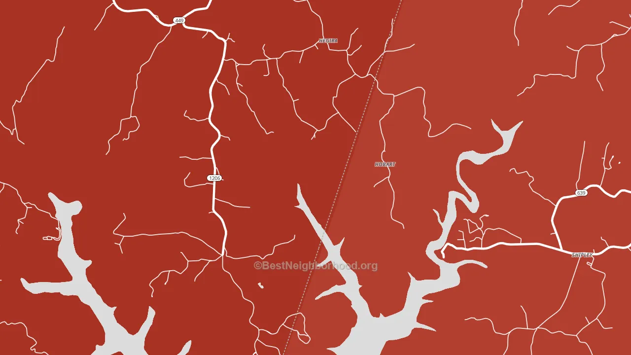 Hobart, KY block-group political-lean map