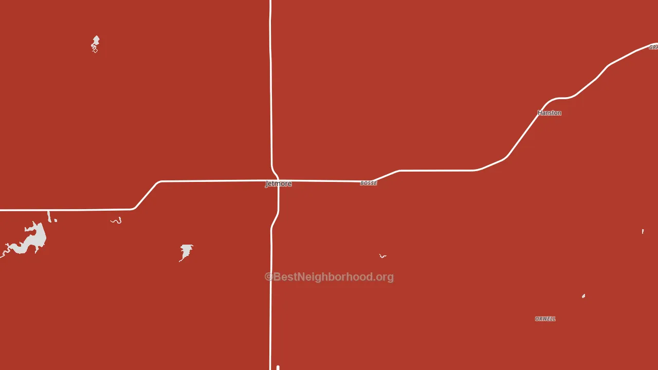 Hodgeman County, KS block-group political-lean map