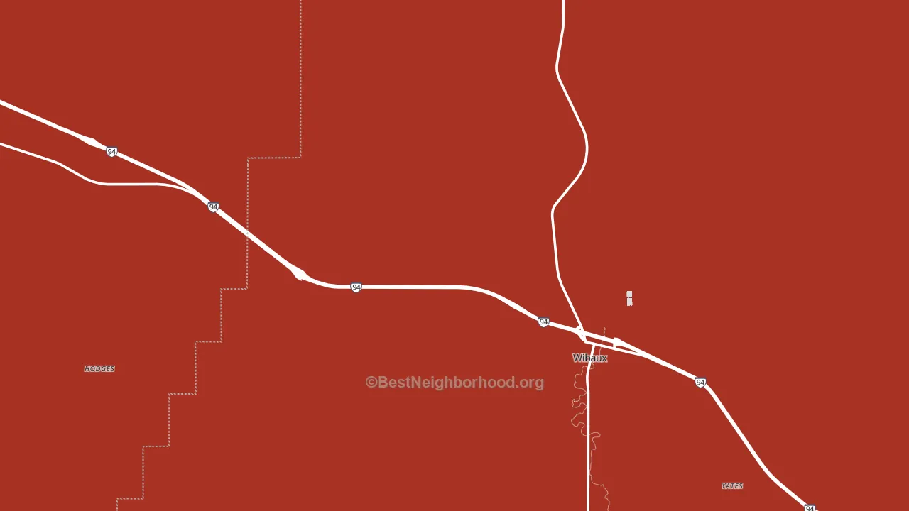 Hodges, MT block-group political-lean map