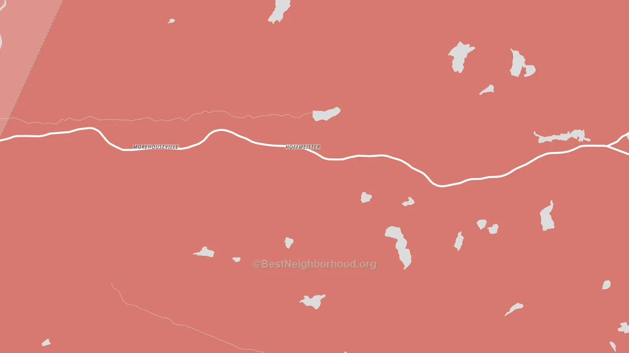 Hoffmeister, NY block-group political-lean map