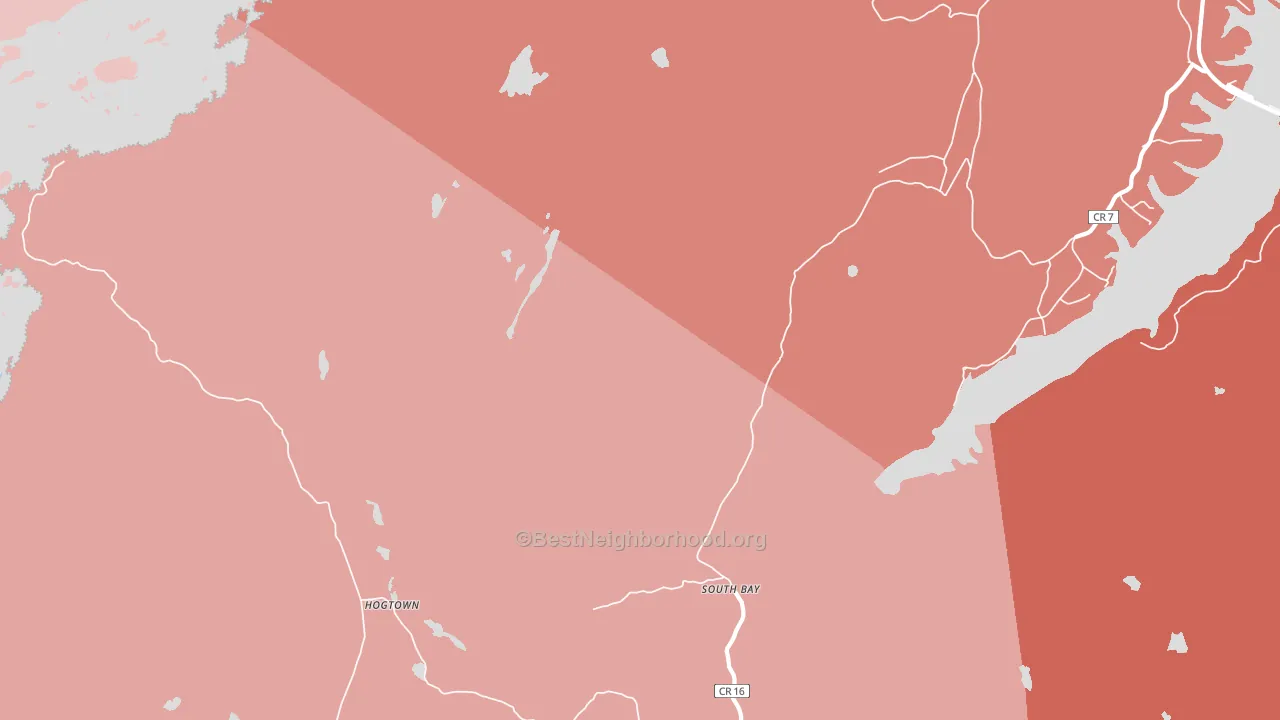 Hogtown, NY block-group political-lean map