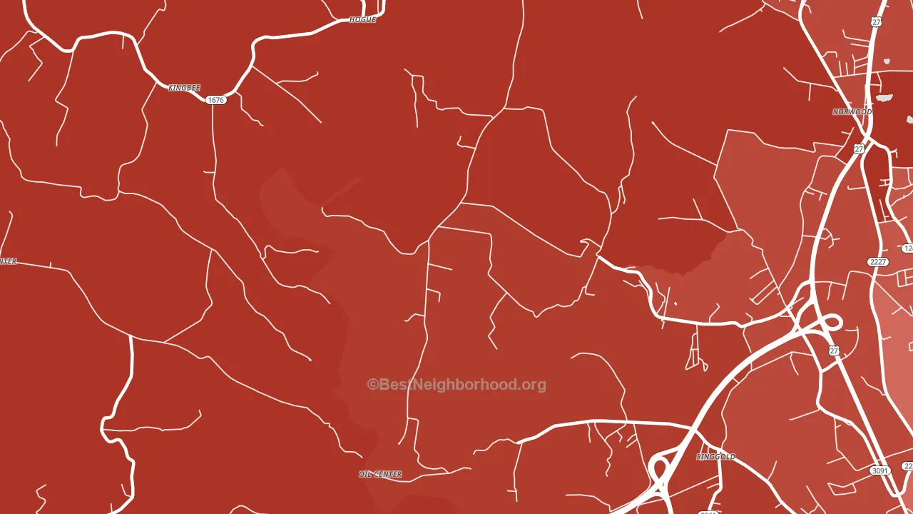 Hogue, KY block-group political-lean map