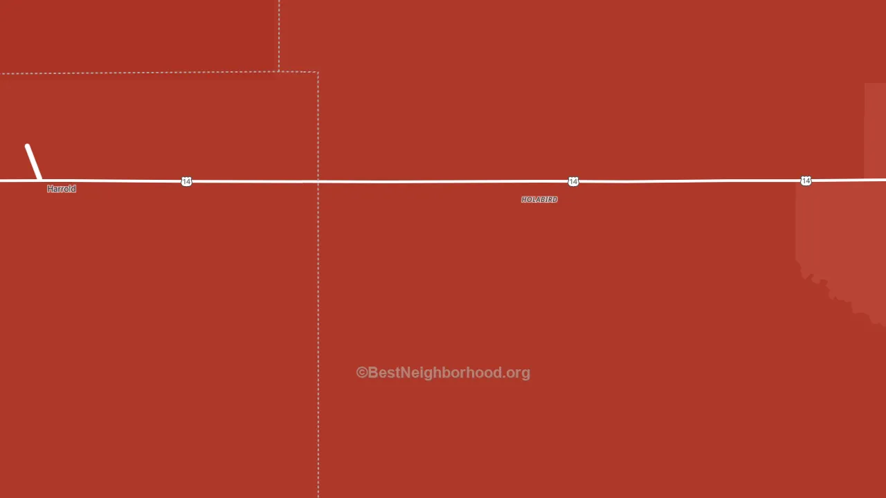 Holabird, SD block-group political-lean map